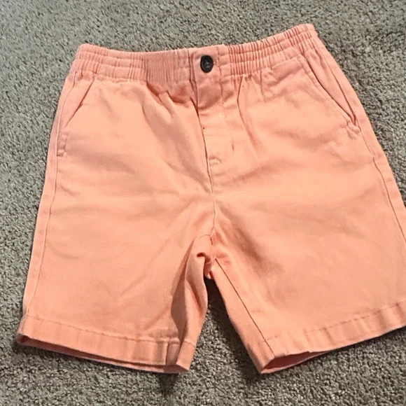 Janie and Jack Peach Flat Front Shorts - Picture 4 of 7
